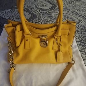 Yellow Leather satchel